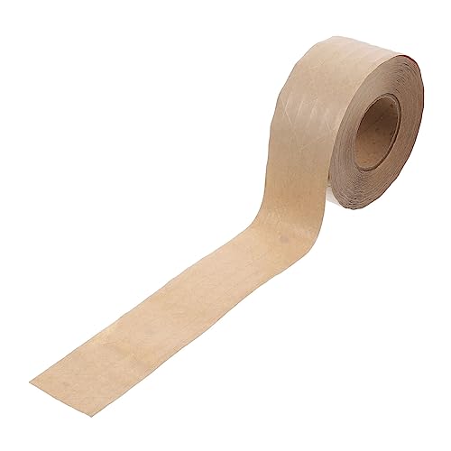 Housoutil 1 Rolle Dichtungsband Versandklebeband Versandband Für Pakete Packpapier Für Den Versand Packband Aus Papier Sicherheitsband Breites Band Papier Klebeband Kraftpapier Light Brown von Housoutil