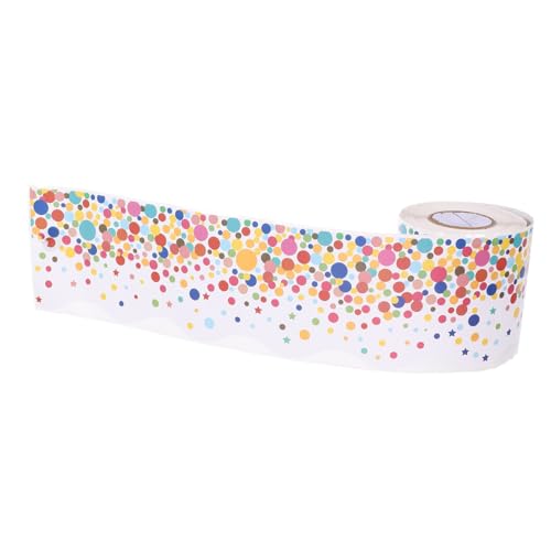 Housoutil 1 Rolle Dots Muster Pinnwand Aufkleber Selbstklebender Wellenrand für Klassenzimmer Büro Deko Vielseitig Einsetzbar Leicht Zuschneidbar Strapazierfähig und Langlebig Housoutil 1 Rolle Dots Muster Pinnwand Aufkleber Selbstklebender Wellenrand für Klassenzimmer Büro Deko Vielseitig Einsetzbar Leicht Zuschneidbar Strapazierfähig und Langlebig von Housoutil