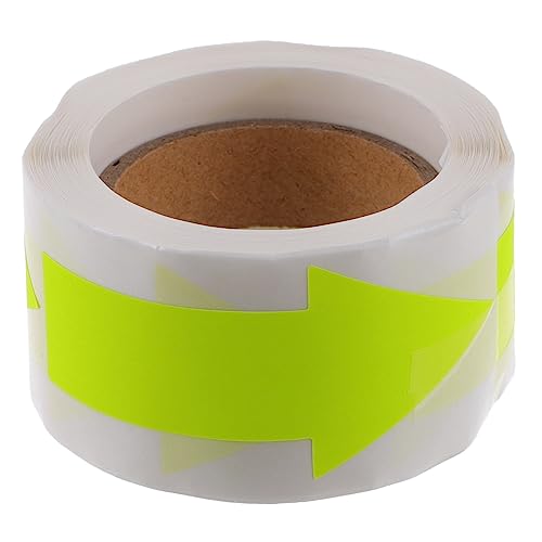 Housoutil 1 Rolle Fluoreszenz - -Tags goldene Aufkleber Schild mit hoher Viskositätsfluoreszenz LED schuletiketten party sachen Pfeilzeichen Etikettenaufkleber für den Haushalt Yellow Housoutil 1 Rolle Fluoreszenz - -Tags goldene Aufkleber Schild mit hoher Viskositätsfluoreszenz LED schuletiketten party sachen Pfeilzeichen Etikettenaufkleber für den Haushalt Yellow von Housoutil