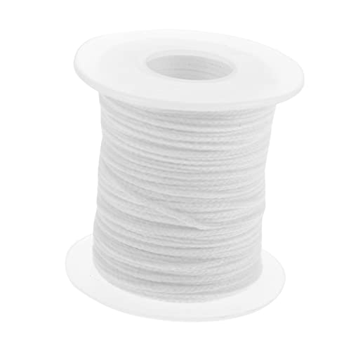 Housoutil 1 Rolle Füße Geflochtene Baumwolle Kerzendochte Spule für DIY Kerzenherstellung Weiß für Säulen und Kegel Kompatibel mit Dochttabs Housoutil 1 Rolle Füße Geflochtene Baumwolle Kerzendochte Spule für DIY Kerzenherstellung Weiß für Säulen und Kegel Kompatibel mit Dochttabs von Housoutil