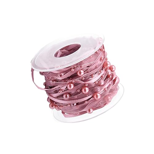 Housoutil 1 Rolle Geschenkband Bänder zum Basteln Dekorationen funkeln dekorativ Bänder zum Verpacken Abs seidenband ribbon geschenkpakete Piyester-Gurtbänder für Partys Hochzeitsband Rosy von Housoutil