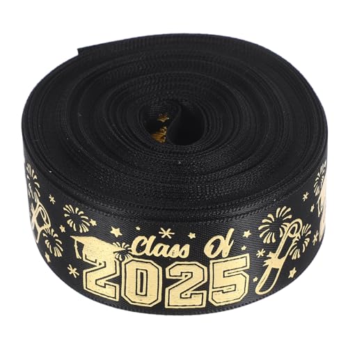 Housoutil 1 Rolle Geschenkverpackungsband Blumenstrauß-Wickelband abschluss wickelband Abschlussband der Klasse 2025 Blumenverpackungsbänder Schleifenbänder Polyester von Housoutil