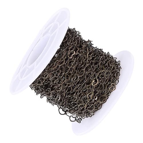 Housoutil 1 Rolle Halskette Kette Herrenkette Halskette Schmuckherstellung Verlängerungen Perlenkette Goldene Kabelketten Kordelbretter Faden Girlande Crimp Goldkette Goldgliederkette von Housoutil