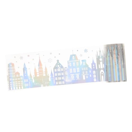 Housoutil 1 Rolle Laserdekorative Aufkleber Bunt Sammelalbum Ästhetische Aufkleber Diy-bänder Dekorativer Scrapbook-aufkleber Dekoratives Klebeband Klebebänder Materialaufkleber Das Haustier von Housoutil