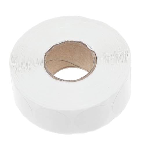 Housoutil 1 Rolle Polka Dot Label-Aufkleber Aufkleber mit Punktetiketten Aufkleberdruckerpapier Etiketten für Einmachgläser Aufkleber aus beschichtetem Papier Weiß von Housoutil