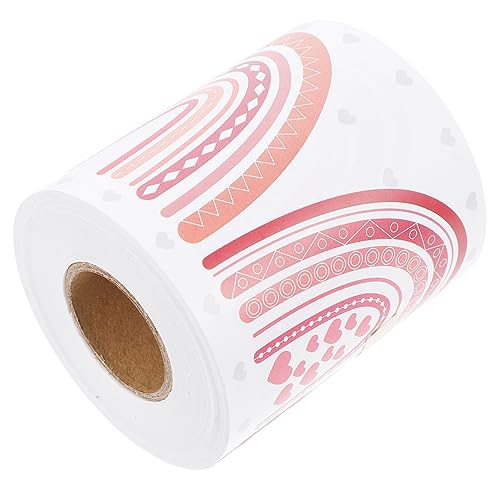 Housoutil 1 Rolle Rainbow Border Sticker für Klassenzimmerdekoration Selbstklebende Wandbordüre für Schulbeginn Party und Spielzimmergestaltung für Kreative Bastelprojekte von Housoutil