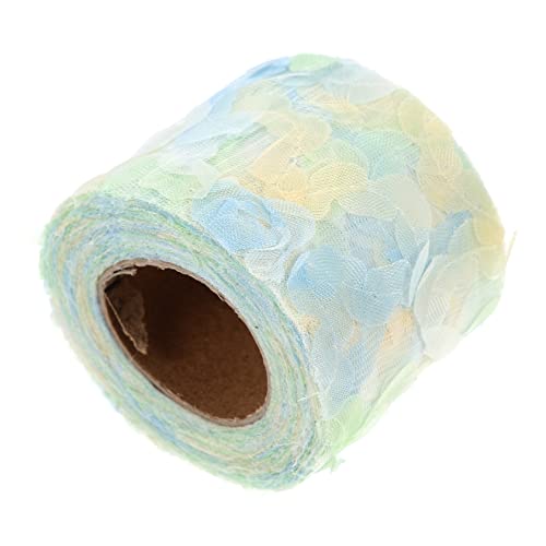 Housoutil 1 Rolle Rose -kleidungszubehör Geschenkband Chiffon-kleidungsdekor Nähen Handwerk Dekoration Verzierung Für Kleidung Verzierungen Für Kleidung Green Polyester von Housoutil