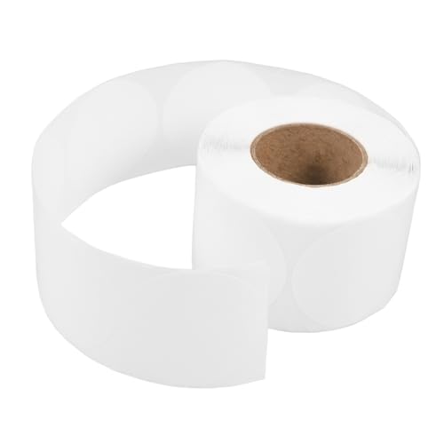 Housoutil 1 Rolle Rundes Thermoetikett Thermopapier Etikettenaufkleber Runde Bedruckbare Aufkleber Etiketten Für Thermodrucker Thermoetiketten Thermoetikettenaufkleber Runde von Housoutil