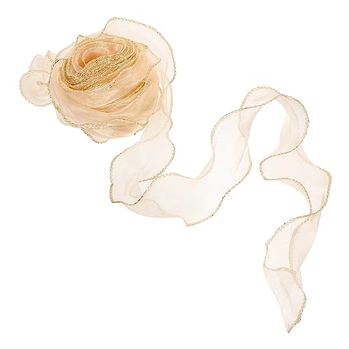 Housoutil 1 Rolle Schleife seidenband ribbon boxen tafeltuch kloburste Korsage Dekoration Basteln einseitig dekoratives Band für Blumensträuße geschenkband Polyester von Housoutil