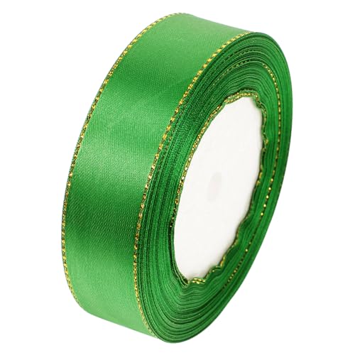 Housoutil 1 Rolle Schneidbares Paketband Dekoration Chiffon Planke Geburtstag Fleckband Bögen Rot Schleife Herrscher Baum Eisstockschießen Wickeln Goldenes Geschenkband Stoff Light Green von Housoutil