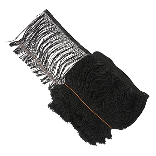 Housoutil 1 Rolle Schnurrbart Kette Mit Strassbesatz Voreingenommenheit Nähen Vorhänge Fransenbesatz Für Gardinen Spitzenstoff Schleife Pailletten Vlies Rock Fleecestoff Polyester Black von Housoutil