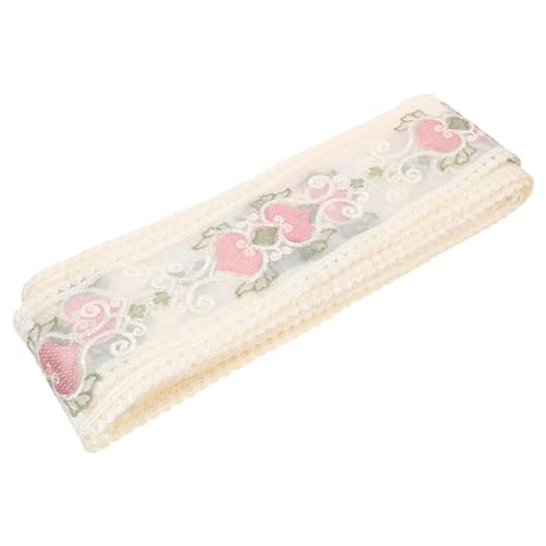 Housoutil 1 Rolle Spitze Stickerei Band für Diy Dekoration Handgemachte Haaraccessoires und Hautfreundlich und Atmungsaktiv Yards Stilvolle Verzierungen für Projekte von Housoutil