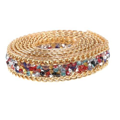 Housoutil 1 Rolle Strassband Für Hochzeit UV Brautparty Geschenkband Strasssteine ​​Zum Basteln Zum Aufbügeln Von Strass Aufklebern Zum Aufbügeln Von Geschenkverpackungsbändern von Housoutil