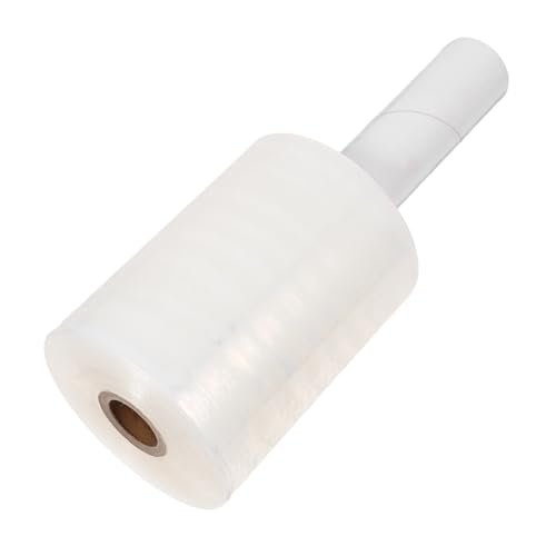 Housoutil 1 Rolle Stretchfolie verarbeiten Kunststoff-Stretchfolie Verpackungsfilm bewegend Mini-Handstretchbandage Frischhaltefolie aus Plastik Verpackungsfolie Sport Transparent von Housoutil