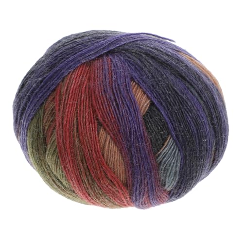 Housoutil 1 Rolle Strickgarnmaterial gehäkelte Schallinie Handstrickgarn gefärbtes Häkelgarn buntes Garn aus Baumwolle von Housoutil