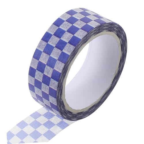 Housoutil 1 Rolle Washi Tape Kariert DIY Scrapbooking Klebeband Dekoratives Klebeband für Journaling Geschenkverpackung Bastelprojekte Einfach Anzuwenden für Gestaltungen von Housoutil