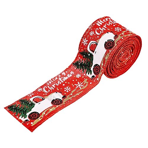 Housoutil 1 Rolle Weihnachtliches Diy Auto Ribbon Rotes Dekoratives Band für Festliche Weihnachtsbaum Dekoration und Kreative Bastelprojekte Langlebig und Housoutil 1 Rolle Weihnachtliches Diy Auto Ribbon Rotes Dekoratives Band für Festliche Weihnachtsbaum Dekoration und Kreative Bastelprojekte Langlebig und von Housoutil