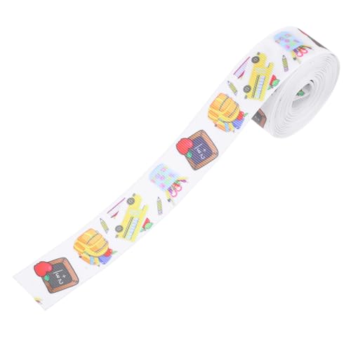 Housoutil 1 Rolle Zurück zum Schulband weihnachtsdeko ribbon Dekoband Weihnachten einladungskarten valentinsdekoration thematisiert Schleife bastelset süßes Band Geschenkband Stoff Colorful Housoutil 1 Rolle Zurück zum Schulband weihnachtsdeko ribbon Dekoband Weihnachten einladungskarten valentinsdekoration thematisiert Schleife bastelset süßes Band Geschenkband Stoff Colorful von Housoutil