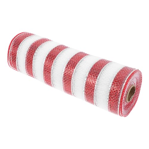 Housoutil 1 Rolle dekoratives Band Sackleinenband rosa Schleife gelbes Band Stoff Satinband ribbon ripsband Blumenband baumschmuck weihnachten Geschenkzubehör dekoratives Gazeband Polyester von Housoutil