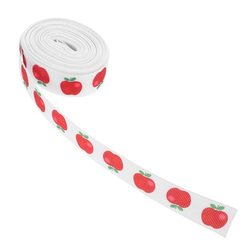 Housoutil 1 Rolle dekoratives Gurtband Buntes Kranzband süßes Band Nähband Band für Bogenbau Geschenkverpackung Geschenkband weihnachtsverpackungsbänder Polyester rot von Housoutil