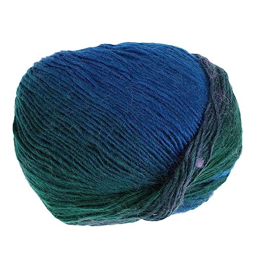 Housoutil 1 Rolle gefärbtes Häkelgarn gehäkelte Schallinie buntes Garn aus Baumwolle Strickgarnmaterial Handstrickgarn Grün von Housoutil