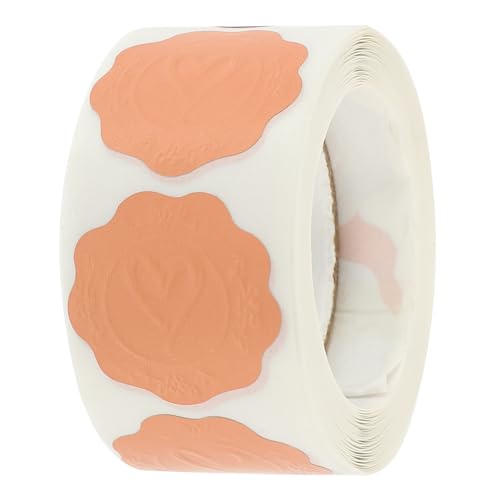 Housoutil 1 Rolle selbstklebende hochzeitsaufkleber personalisiert individuation tags farbig Aufkleber Beschriftungen kleine hochzeitsaufkleber Etikettenaufkleber für den Haushalt Rose Gold von Housoutil