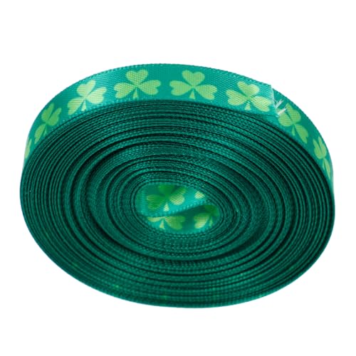 Housoutil 1 Rolle vierblättriges Kleeblattband Schleife Tischläufer Party Streamer weißes Band seidenband ribbon festival band bandalette Festival-Geschenkband Festival-Packgurt Stoff Green Housoutil 1 Rolle vierblättriges Kleeblattband Schleife Tischläufer Party Streamer weißes Band seidenband ribbon festival band bandalette Festival-Geschenkband Festival-Packgurt Stoff Green von Housoutil