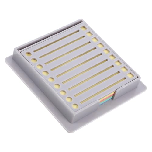 Housoutil 1 Satz Aufbewahrungsbox für Notizen für Schreibtisch Notizblock-Hülle Notizblockspender Anzeige Rosa Notizblock-Organizer Beachten Sie Organisator Abs Light Grey von Housoutil