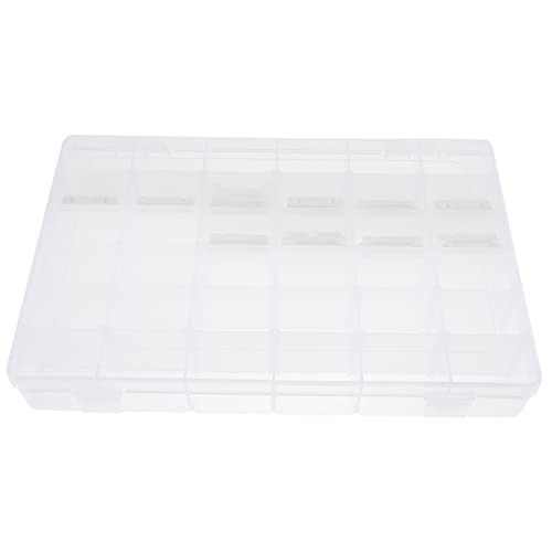 Housoutil 1 Satz Aufbewahrungsbox für Stickgarn Fächer Organizer mit Spulen und Aufklebern für Einfaches Sortieren und Schnellen Zugriff Nähzubehör von Housoutil