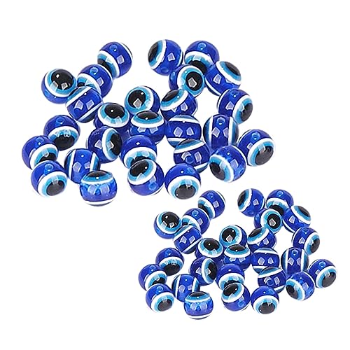 Housoutil 1 Satz Blauäugige Resin Rundperlen Spacer Perlen Für Diy Armbänder Und Schmuckherstellung Kunsthandwerksprojekt 400 Stück von Housoutil