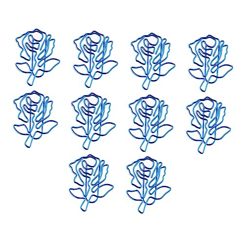 Housoutil 1 Satz Blauer Rosen Papierclip Set Einzigartiges Design Dekorative Büroklammern Für Dokumente Und Notizen Für Scrapbooking Und Büroorganisation 10 Stück Housoutil 1 Satz Blauer Rosen Papierclip Set Einzigartiges Design Dekorative Büroklammern Für Dokumente Und Notizen Für Scrapbooking Und Büroorganisation 10 Stück von Housoutil