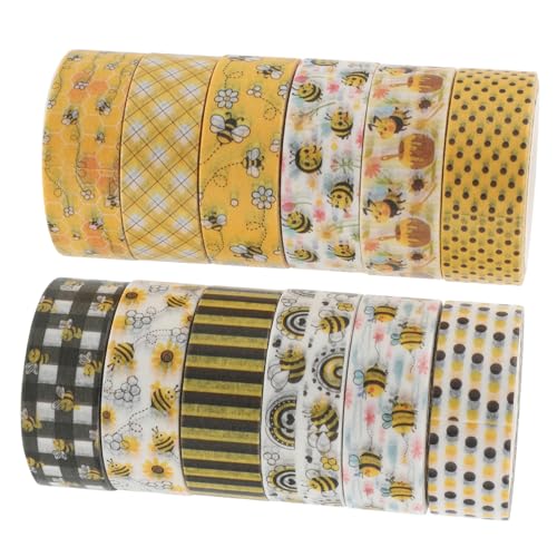 Housoutil 1 Satz Blumenband Dekorative Bänder Für Sammelalben Journaling-washi-tape Washi-tape-scrapbooking Notizbuch Diy Washi Tape Retro-washi-tape Diy Klebeband Aufkleber 12rollen von Housoutil