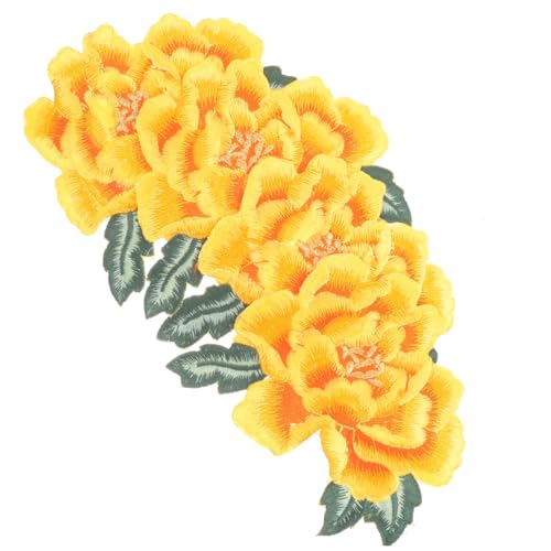 Housoutil 1 Satz Blumenstickstätte Patch Patches Nähen Stoffreparaturflicken Bügelflicken Für Kleidung Jeansflicken Für Zerrissene Jeans Stich Flicken Aufnähen Kleiderflicken Für Diy 4 Stück von Housoutil