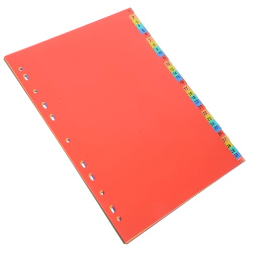 Housoutil 1 Satz Buchmarkierungen Papierteiler Notizblock-Tabs Bindelaschen Notizblock-Indexteiler farbige Seitenmarkierungen Kunststofffarbene Trennwände Loseblatt-Marker pp Housoutil 1 Satz Buchmarkierungen Papierteiler Notizblock-Tabs Bindelaschen Notizblock-Indexteiler farbige Seitenmarkierungen Kunststofffarbene Trennwände Loseblatt-Marker pp von Housoutil