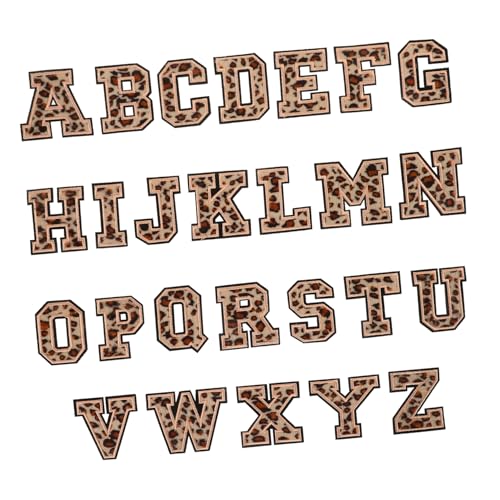 Housoutil 1 Satz Buchstaben-patch Flicken Für Bekleidung Buchstabenstickerei Briefe Für Kleidung Wärmeübertragung Buchstaben Brief Aufbügeln Transfers Aufbügeln Flanell Hellbraun 26 Stück von Housoutil