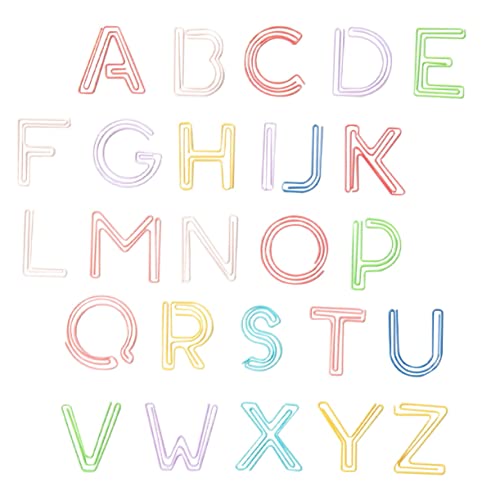 Housoutil 1 Satz Bunte Buchstaben Clips Studenten Lesezeichen Klammern Für Notizen Fotos Dokumente Kreative Büroklammern Zur Organisation Von Unterlagen Mixed Color 52 Stück Housoutil 1 Satz Bunte Buchstaben Clips Studenten Lesezeichen Klammern Für Notizen Fotos Dokumente Kreative Büroklammern Zur Organisation Von Unterlagen Mixed Color 52 Stück von Housoutil