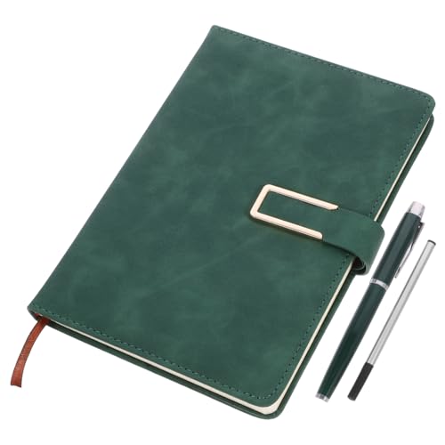 Housoutil 1 Satz Business Notepad Set Memoboard Planungsbuch Pu-abdeckung Notizblock Buch Für Geschäftliches Schreiben Arbeiter Notizbuch Tragbares Notizbuch Green Papier Housoutil 1 Satz Business Notepad Set Memoboard Planungsbuch Pu-abdeckung Notizblock Buch Für Geschäftliches Schreiben Arbeiter Notizbuch Tragbares Notizbuch Green Papier von Housoutil