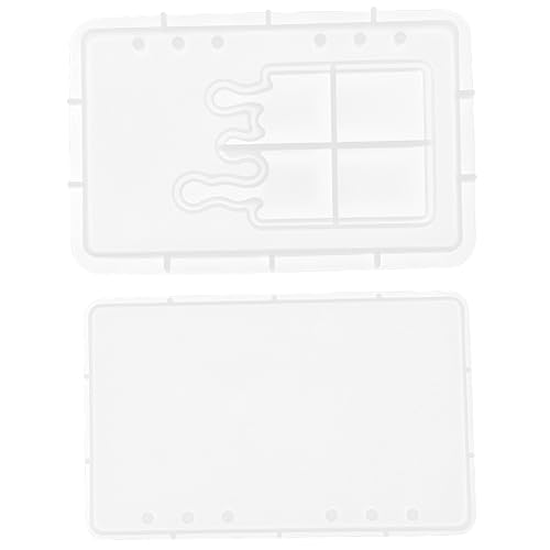 Housoutil 1 Satz DIY Silikonformen Set für Epoxidharz Teiliges Notebook Cover und Lesezeichen Gießform Flexibles und Leicht zu Reinigendes Silikon für Bastelprojekte und von Housoutil