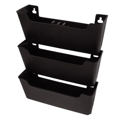 Housoutil 1 Satz Datei Aufbewahrungsbox Zeitungsständer Papier Schlüssel Datei Organizer Stand Dateihalter für den Schreibtisch hängender Posthalter MAL MOTTED -Aktenhalter Plastik Kaffee von Housoutil
