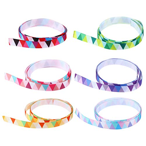 Housoutil 1 Satz Dekoratives Band Diy Schleifen Zubehör Für Ohrringe Haaraccessoires Und Bastelprojekte Bunte Gedruckte Ribbons Für Kreative Bastelideen 12 Stück von Housoutil