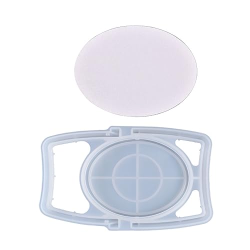 Housoutil 1 Satz Desktop Spiegel Form Ovaler Gießform für Kosmetikspiegel mit Acrylspiegel Objektiv Mold für Spiegelgestaltung Einfach zu Bedienen für DIY Projekte und Anwendungen von Housoutil