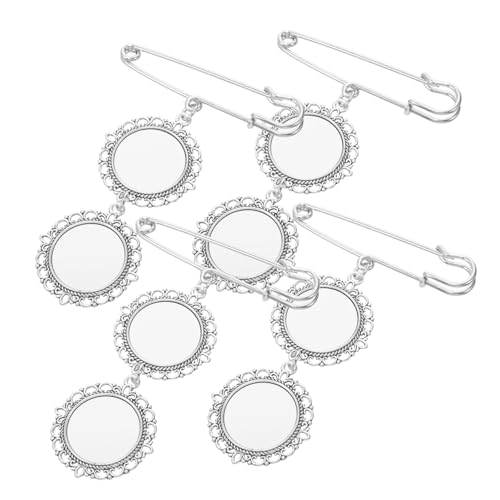 Housoutil 1 Satz Diy Broschen Pin Für Wärmeübertragungsdruck Leere Broschen Pin Pendants Personalisierbare Anhänger Für Bastelprojekte Und Schmuckherstellung 4 Stück von Housoutil