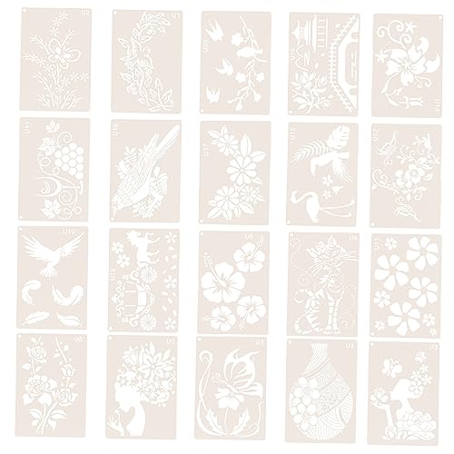 Housoutil 1 Satz Diy Malschablonen Wiederverwendbare Schablonen für Bastelprojekte für Malerei Scrapbooking Diy Fotoalben und Karten Kinderfreundlich Waschbar und Vielseitig Housoutil 1 Satz Diy Malschablonen Wiederverwendbare Schablonen für Bastelprojekte für Malerei Scrapbooking Diy Fotoalben und Karten Kinderfreundlich Waschbar und Vielseitig von Housoutil