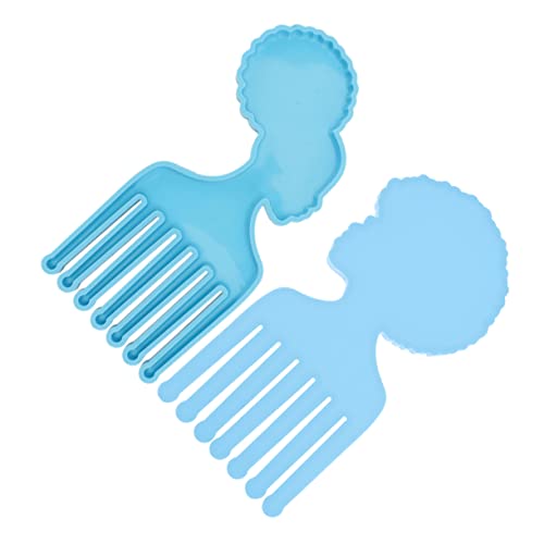 Housoutil 1 Satz Diy Silikonform Für Afro Kämme Praktische Gießform Für Epoxidharz Langlebige Silikonform Für Handgefertigte Kämme Für Kreative Bastelprojekte 2 Stück von Housoutil