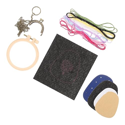 Housoutil 1 Satz Diy Stickmaterial für Handarbeiten Handtaschen Geldbörsen und Aufbewahrungstaschen für Anfänger und Einfach zu Verwenden Leicht und Tragbar mit Schönen Mustern von Housoutil