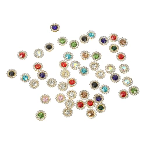 Housoutil 1 Satz Diy Strasssteine Für Haaraccessoires Sonnenblumen Design Doppelschicht Bastelmaterialien Für Kleidung Und Dekoration 200 Stück von Housoutil