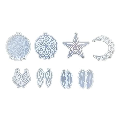 Housoutil 1 Satz Dream Catcher Gießformen Set Teiliges Silikonmold Für Diy Epoxidharz Anhänger Und Wanddekoration Einfach Zu Verwenden Reinigen Für Kreative Bastelprojekte 8 Stück Housoutil 1 Satz Dream Catcher Gießformen Set Teiliges Silikonmold Für Diy Epoxidharz Anhänger Und Wanddekoration Einfach Zu Verwenden Reinigen Für Kreative Bastelprojekte 8 Stück von Housoutil