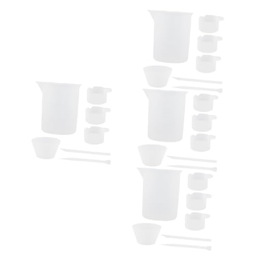 Housoutil 1 Satz Epoxidharz Mischbecher Set Teiliges Kit mit Messbecher Rührstab und Skalenbechern für DIY Projekte Bastelarbeiten und Gießharz Anwendungen von Housoutil