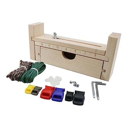 Housoutil 1 Satz Geflochtener Holzrahmen klein Bausätze Armbandherstellungsset für Erwachsene Anhänger für die Schmuckherstellung Perlen Armband stricken Webnadel Bambus Zufällige Farbe von Housoutil