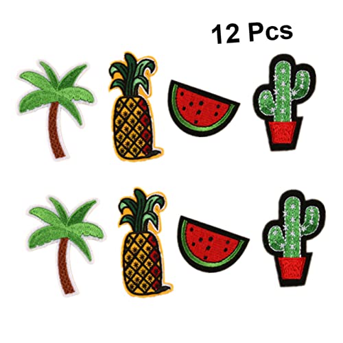 Housoutil 1 Satz Gestickte Patches Für Kleidung Ananas Wassermelone Kokosnussbaum Kaktus Diy Applikationen Für Jacken Jeans Taschen Farbenfrohes Design Zur Dekoration Und Reparatur 12 Stück Housoutil 1 Satz Gestickte Patches Für Kleidung Ananas Wassermelone Kokosnussbaum Kaktus Diy Applikationen Für Jacken Jeans Taschen Farbenfrohes Design Zur Dekoration Und Reparatur 12 Stück von Housoutil